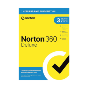 Norton 360 Deluxe 3 Devices 1Yr Retail Box VPN DarkWeb
